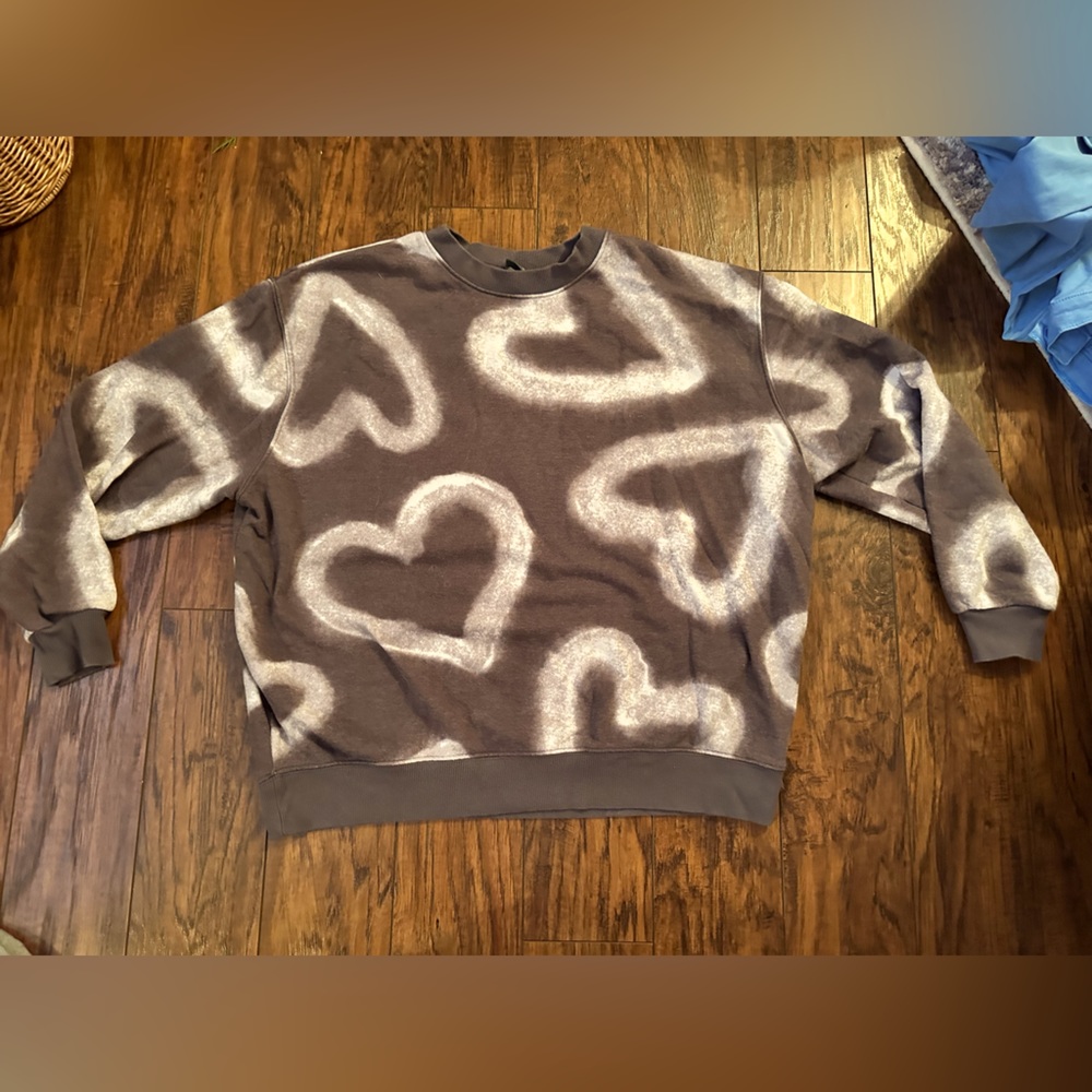 Grey y2k style crewneck